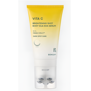 Daiso Korea BONCEPT Body Serum Gua Sha Massage Retinol Vitamin C Firming 100ml - Retinol Lift D-Panthenol Repair Vita C Brighten - Beauty Skin Care Facial Moisturizers