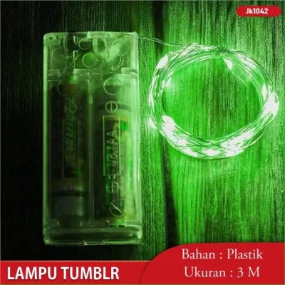 Lampu Tumblr Kawat 1 Meter 3 Meter Lampu Hias Dekorasi Gift Box Bucket Bunga Balon Fairy Light Led