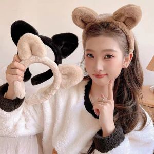 WBOTPH Cartoon Cat Ears Headband Wide Animal Plush Hairband Soft Hair Accessories Plush Hair Hoop Children