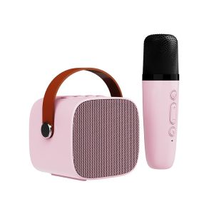 🎁 Original Product + FREE Shipping 🎁 Portable Bluetooth Speaker Microphone Set Wireless Karaoke Audio Family KTV Insert Card Speaker with Duble Mic