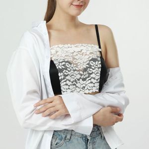 CHANBAEK Thoải mái Thoáng khí Anti-Glare Lót Ren Trong suốt Dễ dàng Clip Trên Ngực Mảnh Bìa Strapless Áo Ngực Bọc Hàn Quốc Chèn Bọc Phụ nữ Ống Tops