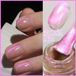 BORN PRETTY 10ml Green Auroras Cat Eye Gel Nail Art Polish Reflective Sparkling Glitter Semi Permanent Soak Off LED UV Varnish