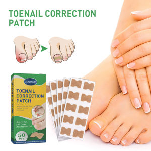 JAYSUING Toenail Correction Patch 50pcs – Foot Care Sticker for Nail Straightening Pain Relief & Correction Ingrown Toenail Relief Tape
