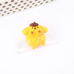 Kẹp giấy kẹp tài liệu nhựa trong Kuromi béo dễ thương BAG U KKUBEO17