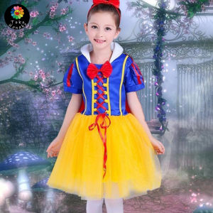 Kostum Baju Dress Snow White / Kostum Dress Snow White Anak Perempuan Pesta Ulang Tahun /Gaun Snow White Costum / Custom Kostom