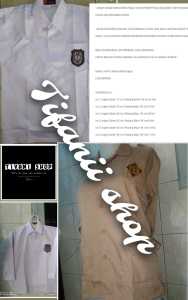 BAJU SERAGAM SEKOLAH ANAK SD/KEMEJA SEKOLAH PUTIH/PRAMUKA COKLAT.PANJANG PLUS EBLEM BORDIRBAJU ANK LAKI-LAKI/PEREMPUAN