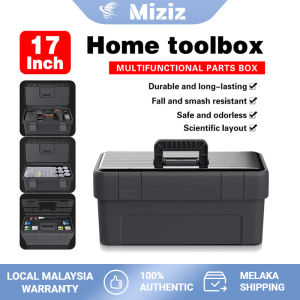 JIMIHOME 17 inch Jumbo Tool Box Hardware Storage Box Durable Multi-function Tool Box