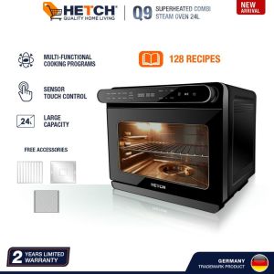 HETCH Q9 Superheated Combi Steam Oven (24L) SAF-1728-HC | Oven | Kitchen Appliances | Cooking Essential