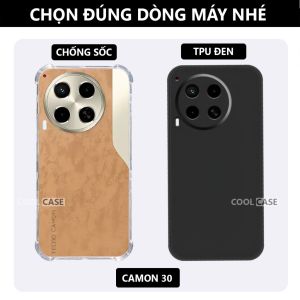 Ốp lưng chống sốc Tecno Camon 30/ 30s trong suốt silicon bảo vệ camera-Cool Case