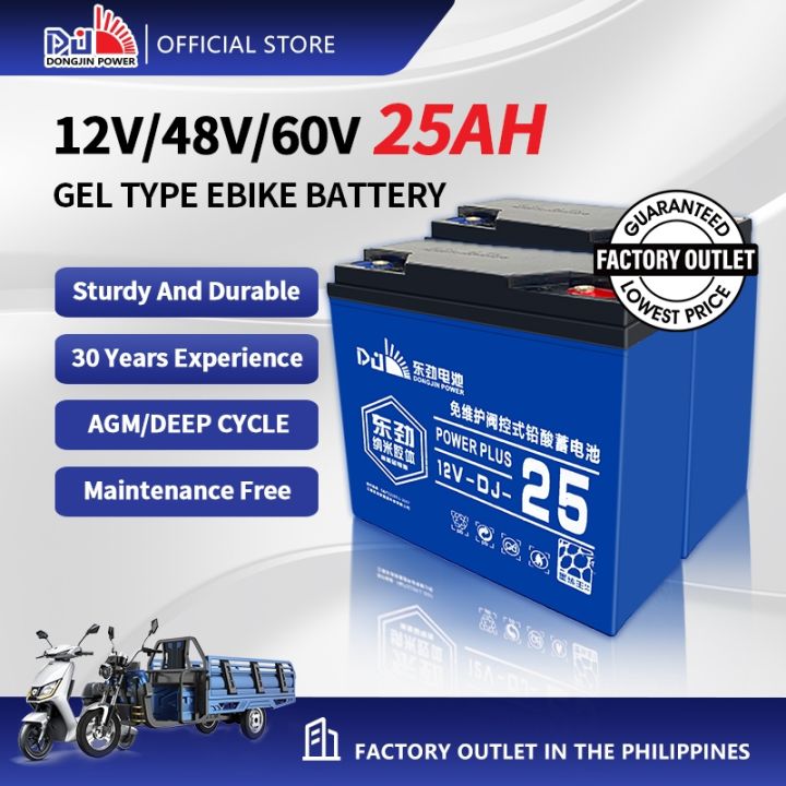 (COD)DongJin Power Ebike Battery 12V 25AH/12V 20AH compatible with 12v ...