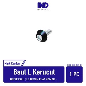 Baut-Baud Monel L-Kunci-L10-10-6 mm-6mm X 18 mm-6x18 Kerucut-Krucut Plat-Pelat Nomor-Body-Bodi Variasi Merah-Emas-Biru-Silver-Hitam