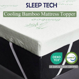 (SG Stock) Bamboo Fabric Cooling Foam Mattress Topper | Cooling Bamboo Mattress Protector