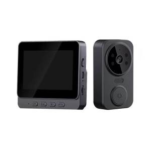 LUXU Wireless Visible Doorbell 4.3-Inch Display Screen Waterproof Home Intelligent Two-Way Talkback Video Surveillance