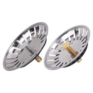 2 cái Dụng cụ lọc bồn rửa nhà bếp Stopper nút chặn rác lưới ráo nước thép không gỉ chìm cho nhà hàng và nhà