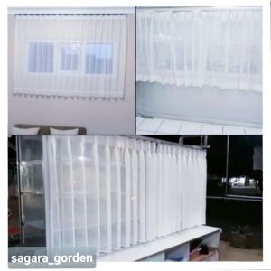 Gorden vitrase etalase/ Gorden jendela pendek