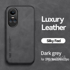 เคสสำหรับ OPPO Reno10 5G Reno 10 Pro เคส Reno10Pro เคสกันกระแทกมือถือหนังหรูหราป้องกันการตกหล่น TPU ที่ยึดโทรศัพท์ในรถ