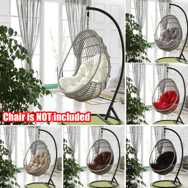 【Chair Not Included】 Round Hanging Egg Hammock Chair Cushion Swing Seat  Cushion Thick Nest Indoor Outdoor Patio Hanging Chair Back Lazada PH