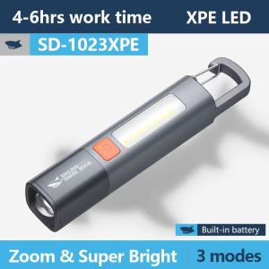 MLADEN Led Flashlight High Lumen Zoomable Type C Rechargeable Waterproof Lampu Suluh For Camping Emergency