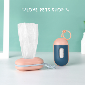 Hộp đựng túi hốt phân Chó Mèo túi đựng rác mini (mẫu mới) - Love Pets Shop