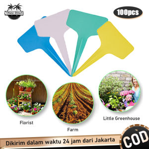 95pcs T-Type Plastik Label Penanda Tanaman Name Tag Penanda Tancap Semai Benih - Plant Marker Garden Classification Sorting Sign Tag Ticket