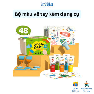 Set đồ chơi màu vẽ tay có dụng cụ Finger Paint Set - Mideer