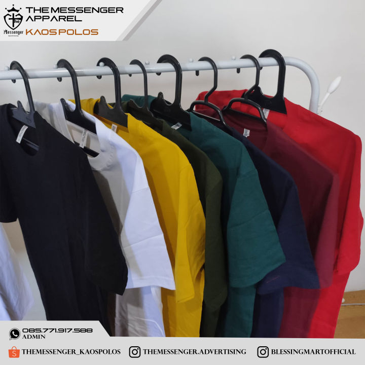 Kaos Polos Cotton Combed 24's Pria & Wanita KAOS POLOS SURABAYA