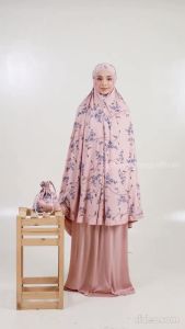 HAYĀ GENTIAN BUNDLE 5 PCS 1 COLOR TELEKUNG TRAVEL MUSLIMAH TELEKUNG IRONLESS FREE POUCH BAG TELEKUNG ANTI-WRINKLE FLOWER PATTERN ㏇ 1001