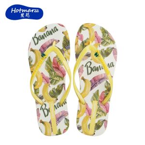 Hotmarzz Womens flip flops PVC anti slip slippers for outdoor wear beach clip on slippers HM7127