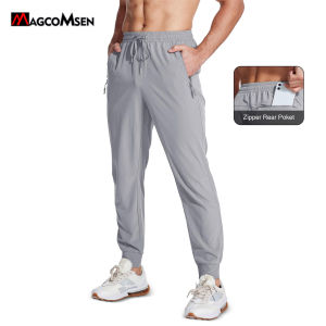 MAGCOMSEN Mens Sportswear Pants Lightweight Quick Dry Running Pants Zipper Pockets Athletic Workout Pant Jogger Male Sweatpants2026