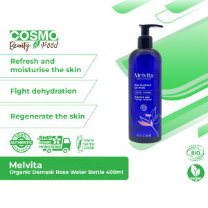 Melvita Organic Demask Rose Water Bottle 400 ml