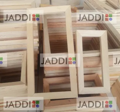JADDI Spanram kayu 25x25 cm bingkai dalam kayu frame kanvas melukis lukisan