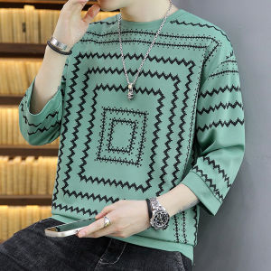 ZiShop  พร้อมส่ง ✨ เสื้อแฟชั่นสไตล์เกาหลีเสื้อผ้าผู้ชายเสื้อคอกลมแขนยาว เสื้อคอกลมแขนยาวลายแน่นๆเต็มเสื้อยาวไปถึงแขน มีให้สุภาพบุรุษเลือกถึง4สี เสื้อสีพื้นมินิมอลใส่เข้ากับทุกการแต่งตัว อย่างเอาอ่ะจารย์ 🧡