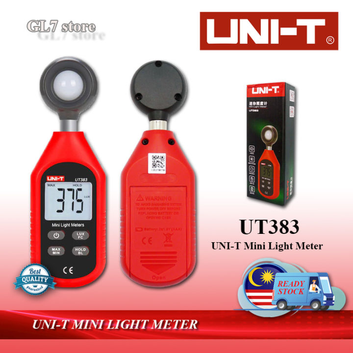 UNI-T MINI LIGHT METER LUX METER UT383 Hand-Held Digital Light