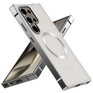 Case For Samsung Galaxy S25 Ultra Aluminium Alloy Metal Frame Case For Samsung S 25 Ultra 5G Matte Clear Back Cover
