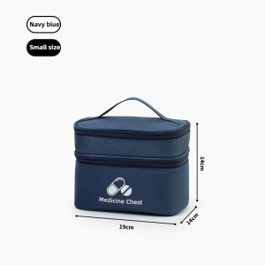 Double Layer Large Capacity Medicine Storage Bag Home Emergency Medical Bag Travel Portable Handheld Outdoor First Aid Kit
