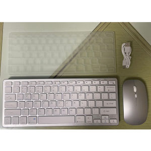 Bluetooth Wireless Keyboard Rechargeable Compact Slim 3 Modes Wireless Mouse