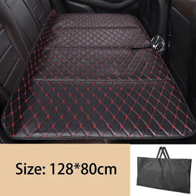 Đệm ô tô nằm ngủ gấp gọn bằng da cao cấp nệm xe hơi ghế sau cho xe 4 5 7 chỗ không cần giường du lịch bơm hơi ô tô