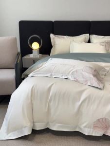 Advanced Sense A Class Maternal and Child Grade 100 Long-staple Cotton Four-piece Set Pure Cotton Floral Skin-friendly Naked Sleep Bed Sheet Duvet Cover Bedding LZD