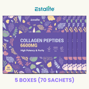 Estalife Collagen Peptides 6600mg with Vitamin C 60 Capsules