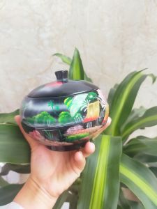 Hộp gỗ sơn mài đa năng hình quê nhà