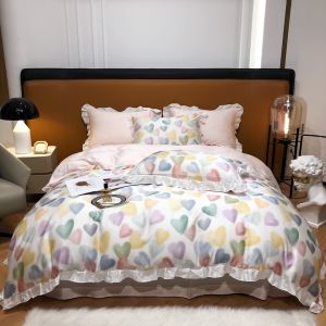 Bộ chăn ga gối 4 món cao cấp 100%Tencel 100s Tổng hợp các mẫu mới nhất hè 2022 chất liệu siêu mềm mát mịn