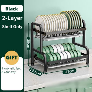 Kitchen Dish Rack Kitchen Cutlery Drainer Kitchen Tableware Storage Rack Dish Drain Rack Plate Drain Rack