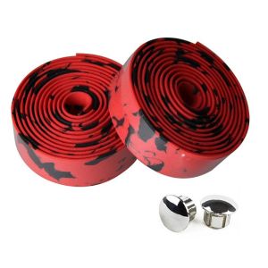 Road Bike Bar Tape Breathable Bicycle Handlebar Strap PU EVA Anti Slip Handle Belt Shock Absorption Gradient White Bar Tape Wrap