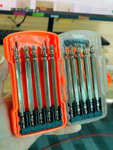 Mũi bắn vít TOLGA chống trượt chất liệu thép S2 cao cấp phủ lên mình lớp mạ Niken độ cứng vượt trội.