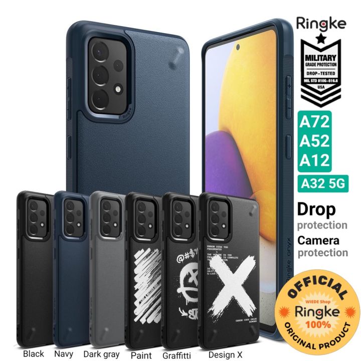 Case Samsung Galaxy A52s A52 A72 A32 5G A12 A02 RINGKE Onyx