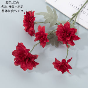 Hoa Thược Dược 1 Cành 5 Hoa Hoa giả giống thật Cành Hoa Khô Lụa Decor Trang Trí Nhà Cửa Văn Phòng Để Bàn Trang Trí Noel Lễ Tết Phụ Kiện Chụp Ảnh Cao Cấp