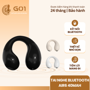 Tai nghe bluetooth Air6 TWS không dây âm thanh HiFi cảm ứng thông minh pin bền bỉ