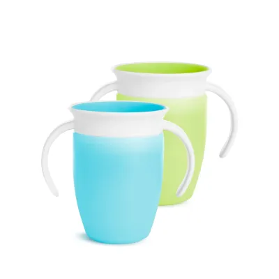 Munchkin Miracle 360° Trainer Sippy Cup 207/414ml - 1/2pk (10 Types) | Baby & Toddler Sippy Cup