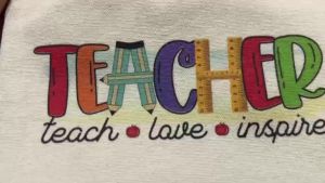 4pcs Teacher Canvas Pouch Teacher Pencil Case Makeup Bag Teacer’s day gift Graduation Gift Thank You Gift