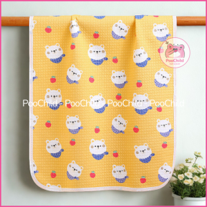 Miếng lót chống thấm cho bé sơ sinh 4 lớp 50 x 70cm Dotini tấm lót chống thấm nước tiểu cho em bé